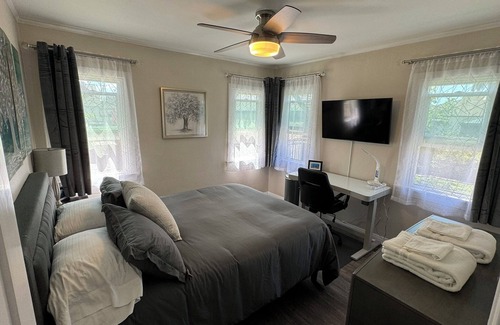 Riverside House | Beautiful home on historic street within walking distance of Riverside Plaza!