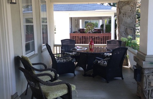 Bradley Beach House | Beautiful house owned by architect with wraparound porch. 3 blocks to beach.