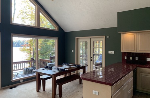 Pocono Pines House | Beautiful Lake Naomi Views: Lakefront w Private Beach, Fire Pit; NEW HOT TUB