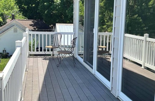Allegan House | Beautiful Lake Views with Balcony - Elevated Ranch in Allegan