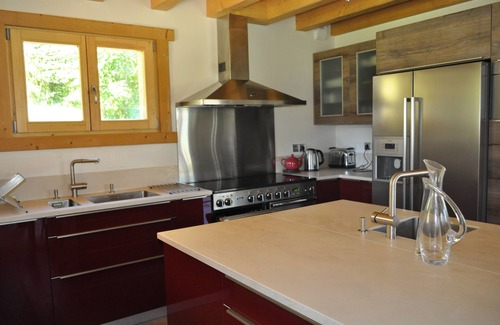 Essert-Romand Ski Chalet | Beautiful, luxury self-catered chalet, outdoor hot tub, great views