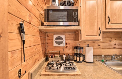 New Bern Apartment | Beautiful New Bern Studio Cabin w/Fire Pit!