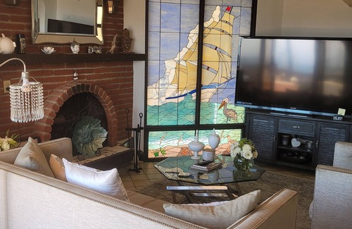 La Fonda House | Beautiful ocean front community home with a private beach!