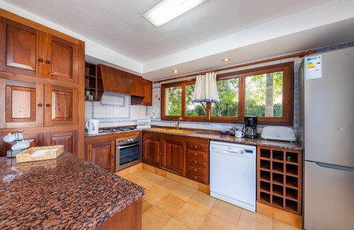 Can Picafort House | Beautiful Villa "Beach Palmitos" with Wi-Fi, Balcony, Garden, Terraces & Pool