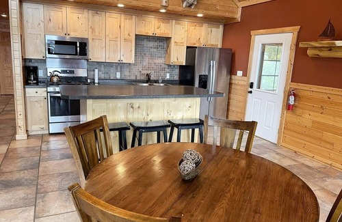 Park Falls Cabin | Beautiful Waterfront/Sunset/Beach View Cabin on Pike Lake Chain in Park Falls WI