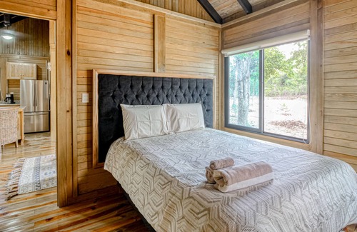 Tulum Cabin | Beautifully designed & secluded cabin with serene views, furnished porch & AC