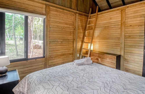 Tulum Cabin | Beautifully designed & secluded cabin with serene views, furnished porch & AC