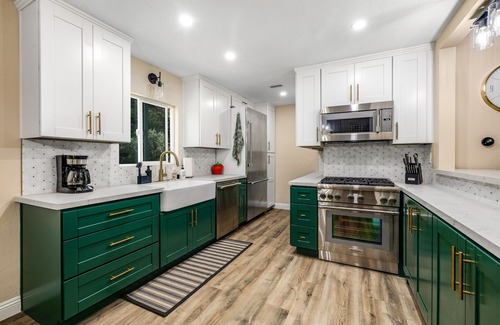 Pine Valley House | Beautifully updated home with private hot tub near trails & State Park