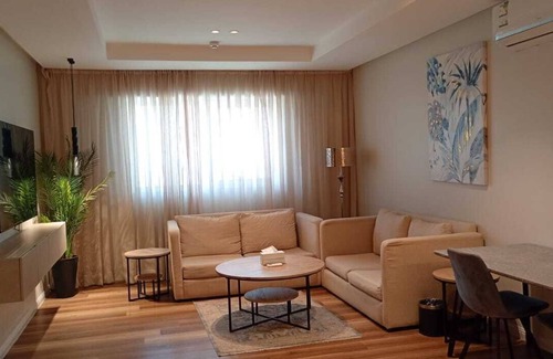 Al Olaya District Apartment | Bedroom living room kitchen bathroom