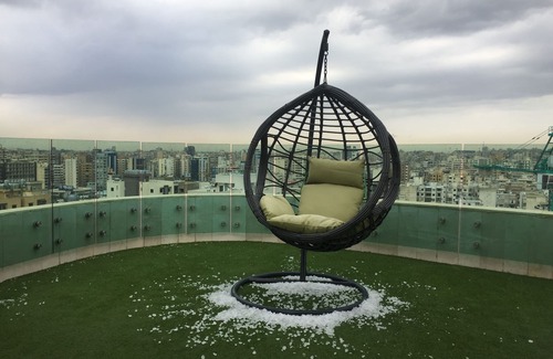Haret Hreik Apartment | Beirut Rooftop with panoramic view, terrace and private pool