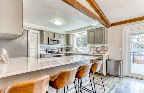 Mountain View District House | Bend oasis near skiing with hot tub, game room, & indoor/outdoor entertainment