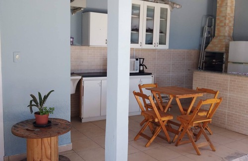Centro House | Bertioga on the Beach, Bedroom with Bathroom. Edicule. parking. Wifi
