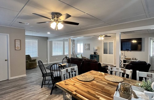 Galveston House | Best sunset views in Bolivar! Come relax on the wraparound deck.