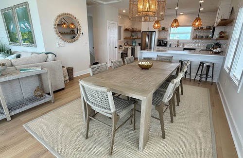 Topsail Beach House | Best Views on the Island! Oceanfront, Sunsets, Boat dock, Elevator, pool, fish!