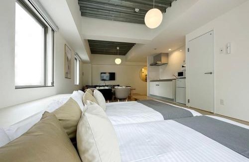 Hiroshima City Centre Apartment | bHOTEL Arts Dobashi - New Studio Apt in the City Center for 6Ppl