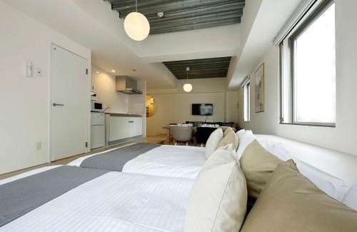 Hiroshima City Centre Apartment | bHOTEL Arts Dobashi - Studio Apt for 6 Ppl Near Peace Park