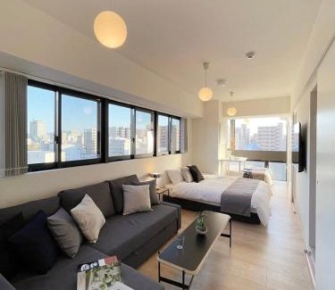Hiroshima City Centre Apartment | bHOTEL Nekoyard - City-Center Studio, Secure & Close to Peace Park