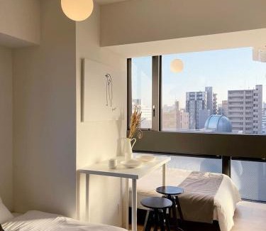Hiroshima City Centre Apartment | bHOTEL Nekoyard - Convenient Studio, Walk to Peace Park & Shops