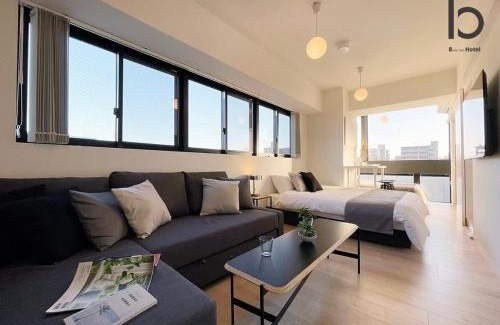 Hiroshima City Centre Apartment | bHOTEL Nekoyard - Convenient Studio, Walk to Peace Park & Shops