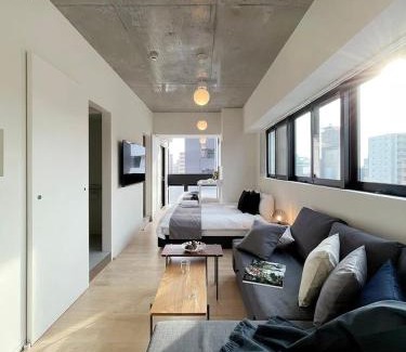 Hiroshima City Centre Apartment | bHOTEL Nekoyard - Modern Beautiful Studio, Walk to Peace Park & Shops