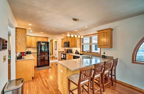 Green Lake House | Big Green Getaway w/ Lake Views & Wraparound Deck!