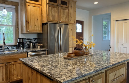 Belfair House | Big Lake House: Modern Comfort & Scenic Setting w/Dock & Fire Pit