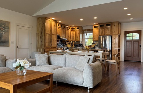 Belfair House | Big Lake House: Modern Comfort & Scenic Setting w/Dock & Fire Pit