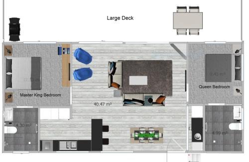 Binalong Bay House | BINALONG BRAE @ Bay of Fires Two bedroom both with ensuites