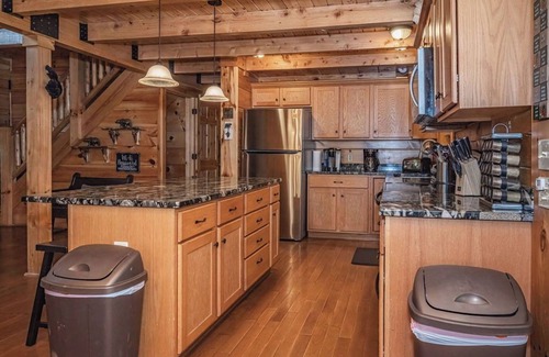Rockbridge Cabin | Black Bear Hideaway: A bear-themed cozy and pet friendly lodge in Hocking Hills