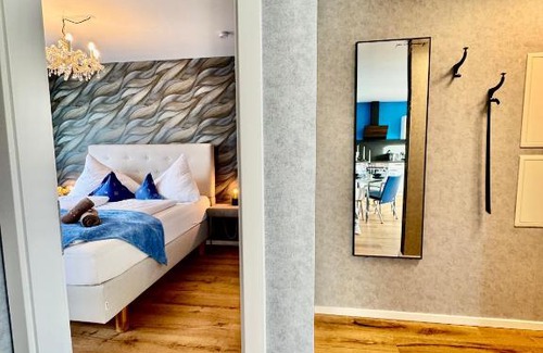 Schwarzlackenau Apartment | Blue Balconie Suite - free parking - WiFi