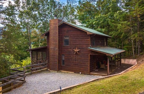 Necowa Cove Cabin | Blue Chase Lodge- Pet Friendly | Overlooks Lake Blue Ridge | Screened Porch