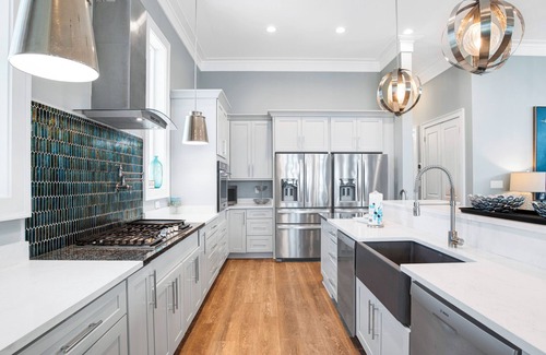 Southpointe House | Blue Oasis - Ultimate Luxury, Beachfront Home, Private Pool and Elevator!