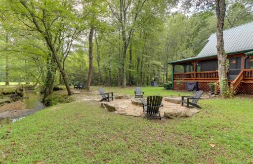 Blue Ridge House | Blue Ridge Cabin Rental with Hot Tub and Creek Access!