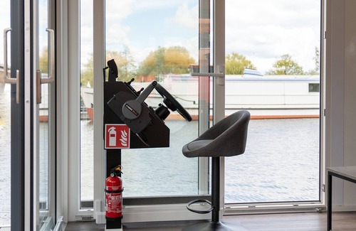 Schwerin Boat Rental | Boat 'Cosy River Loft' with Private Terrace
