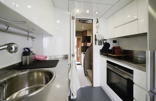 Sant Adria de Besos Boat Rental | Boat "Exclusive Yacht 20m In Barcelona" with Sea View, Private Terraces & Wi-Fi
