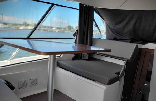 Ostvorpommern Boat Rental | Boat 'Motoryacht 2sea ' with Sea View and Private Terrace