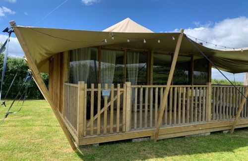 Torpoint RV Rental | Boho Chic Glamping on the Rame Peninsula: Luxury Safari Tent for Families, pets