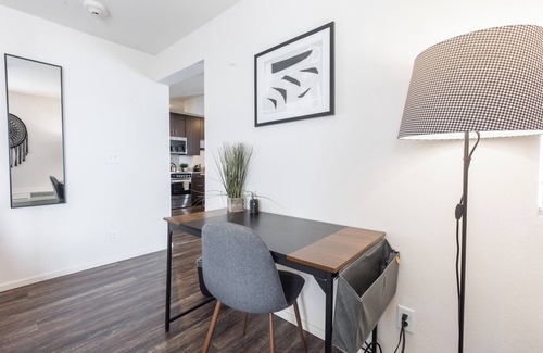 Overland Park Apartment | Boho Chic in Overland Park Free Parking Fast Wifi Dedicated Workspace