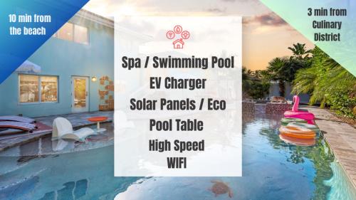 South Corals House | Boho Chic Villa I Pool, Spa I Game room Retreat