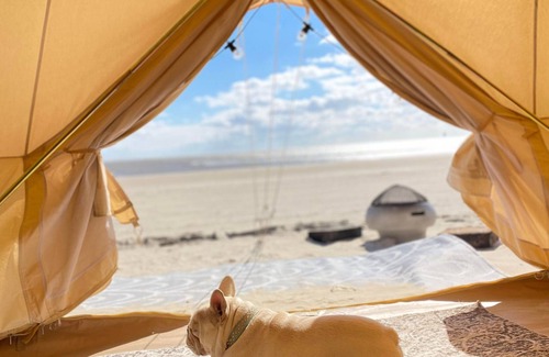 Crystal Beach RV Rental | Bolivar Glamping Yurt