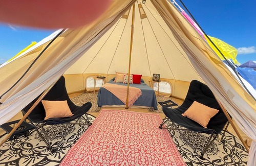 Crystal Beach RV Rental | Bolivar Glamping Yurt