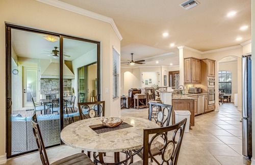 Bonita Springs House | Bonita National dog-friendly home with a lanai, pool, pool spa, and home office