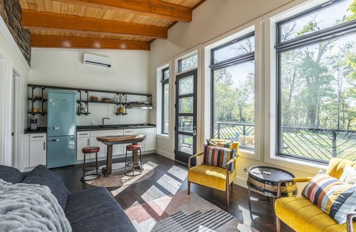 Frankfort Cottage | Bourbon Barrel Cabin A. There are 2 Cabins A & B.