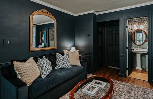 Cullowhee Cottage | Boutique cottage in the woods near lake - 2 KING beds - waterfall & creek