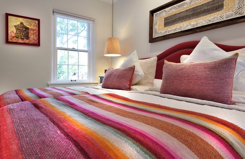South Capitol Hotel | BOUTIQUE HOTEL - Twin Beds deluxe Room with private patio 1/2 mi. from Santa Fe Plaza
