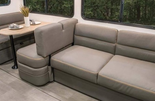 Cambridge House | Brand new 2024 bunkhouse model, perfect for family camping. Sleeps 6-8
