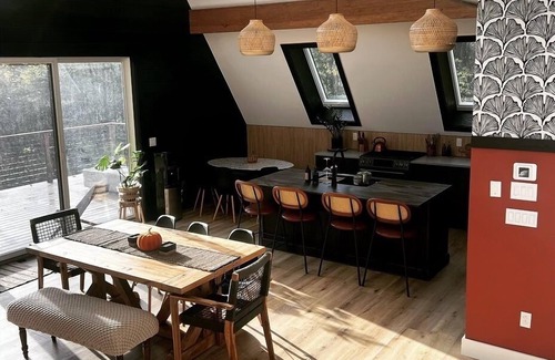 Ludlow House | Brand new Aframe btw Okemo and Killington with a dock on Lake Rescue