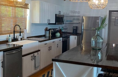 Gregory Town House | Brand NEW Home Right on the Caribbean with Outdoor Shower and Steps to Water!