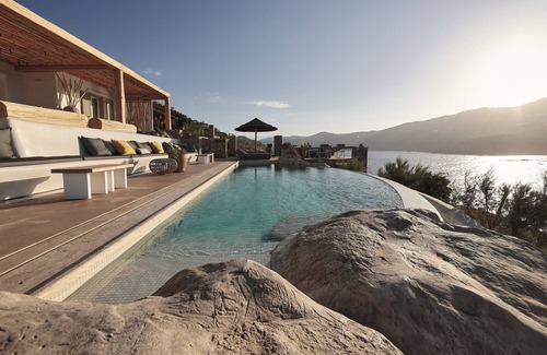 Ftelia House | Brand New Villa Rossa on Excellent Location by Ftelia beach,Breathtaking view