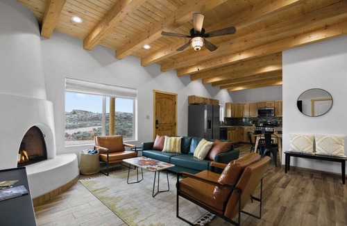 Ranchos De Taos House | Brand New Whole 2 Unit 3 Bedroom Gorge/Mountain Getaway with Hot Tub